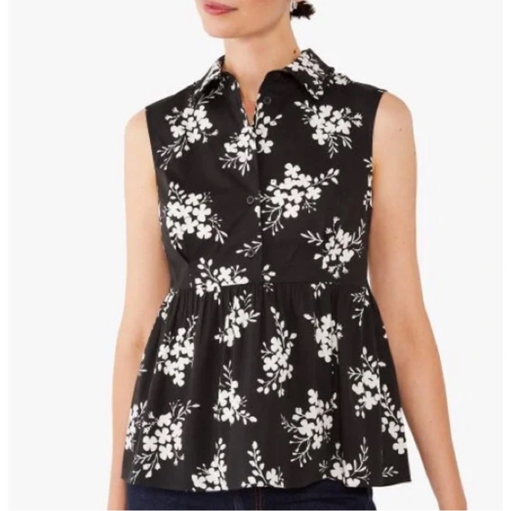 COPY - Kate Spade Floral Peplum Shirt